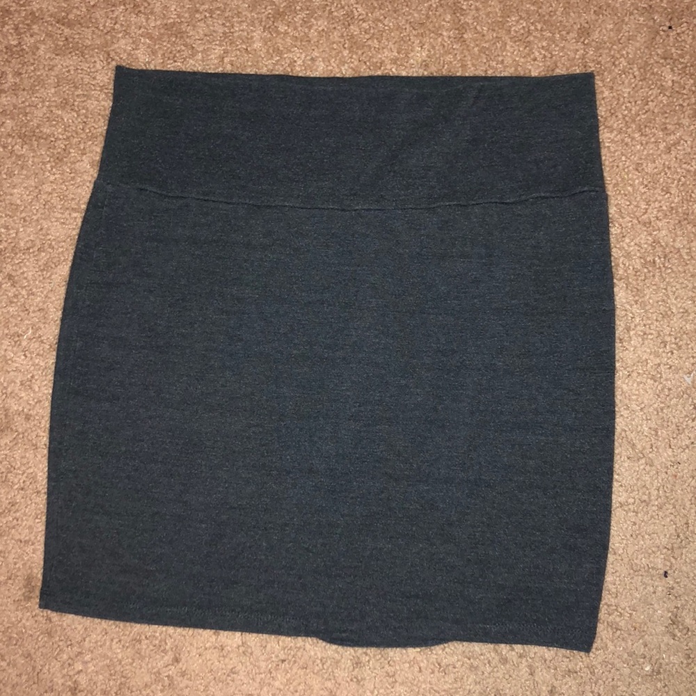 Grey Pencil Skirt